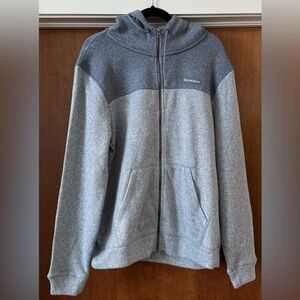 Quiksilver Men’s Fleece Pullover Hoodie Gray Size Large L Surf Skate Outdoor